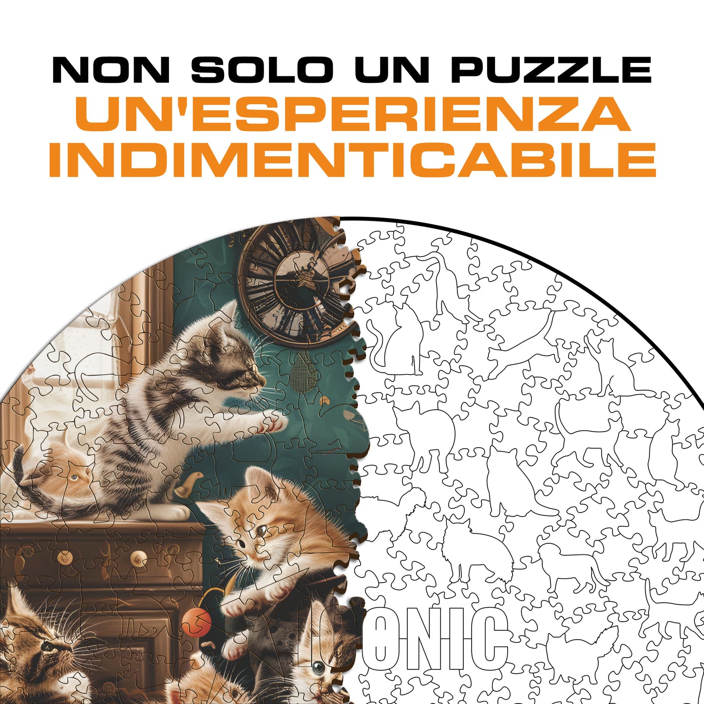 Gattini Giocosi - Puzzle di Legno