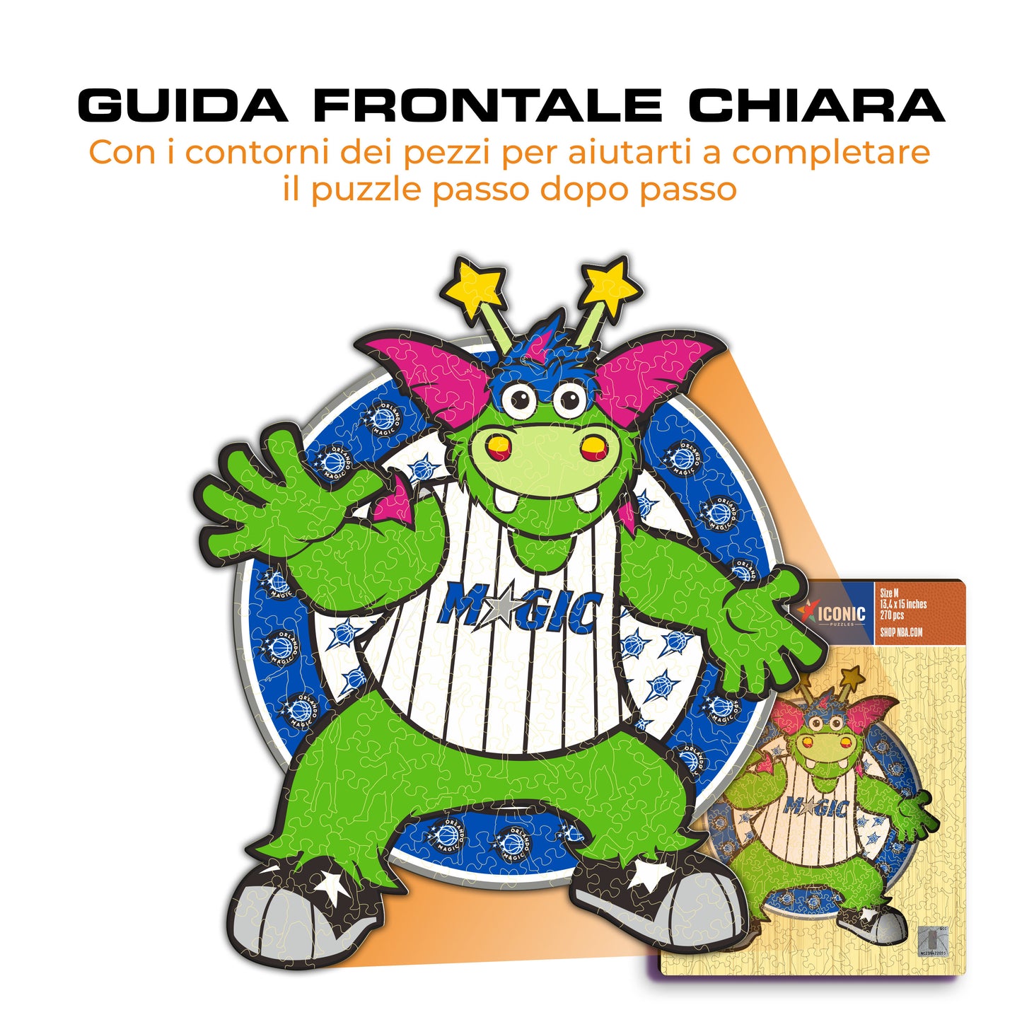 Orlando Magic™ Mascotte - Puzzle di Legno