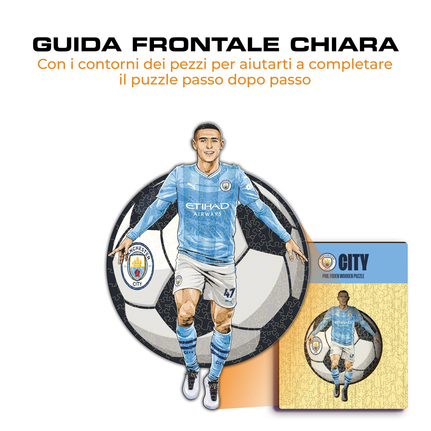 Phil Foden - Puzzle di Legno