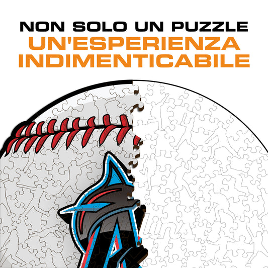 Miami Marlins™ Palla - Puzzle di Legno