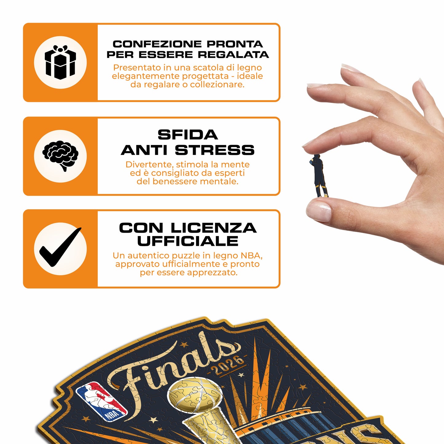 New York Knicks™ 2026 NBA Champions - Puzzle di Legno