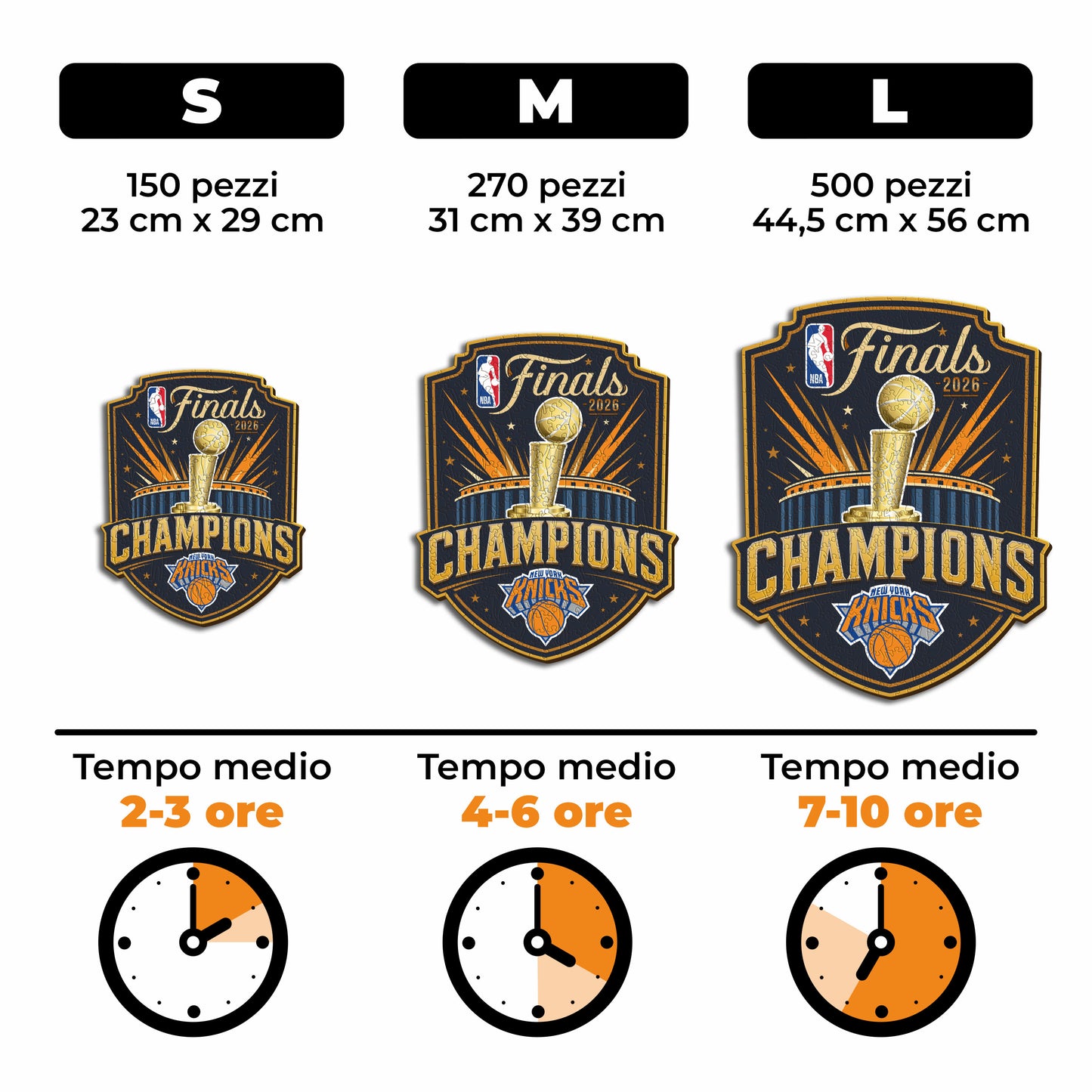 New York Knicks™ 2026 NBA Champions - Puzzle di Legno