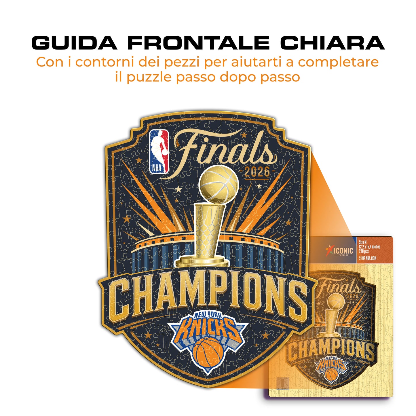 New York Knicks™ 2026 NBA Champions - Puzzle di Legno