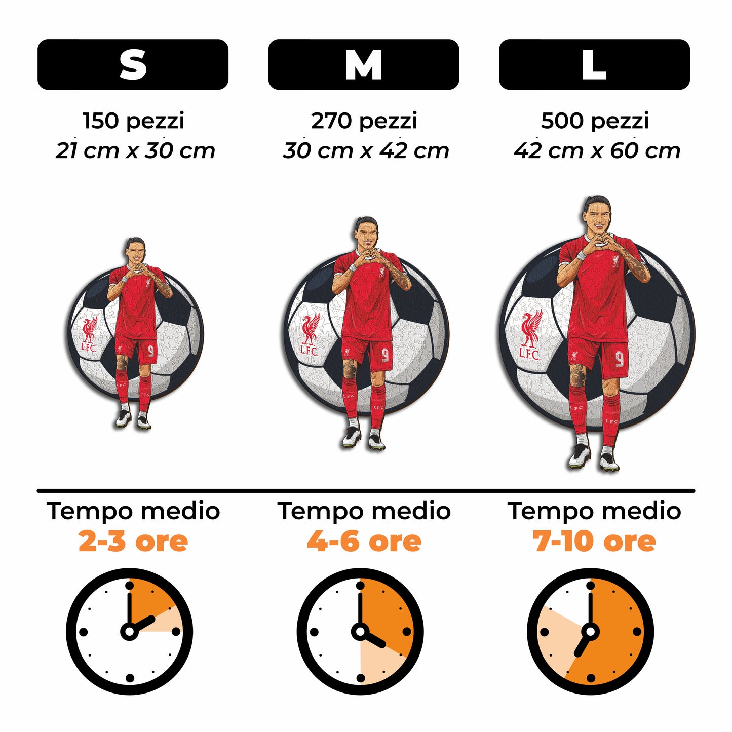 Darwin Nuñez - Puzzle di Legno