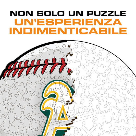 Oakland Athletics™ Palla - Puzzle di Legno