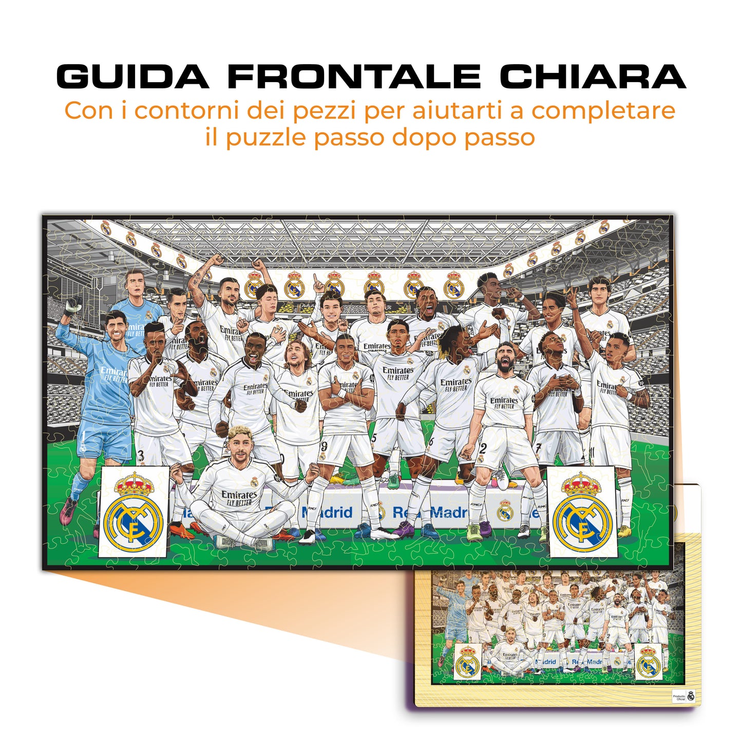 Squadra Real Madrid® - Puzzle di Legno