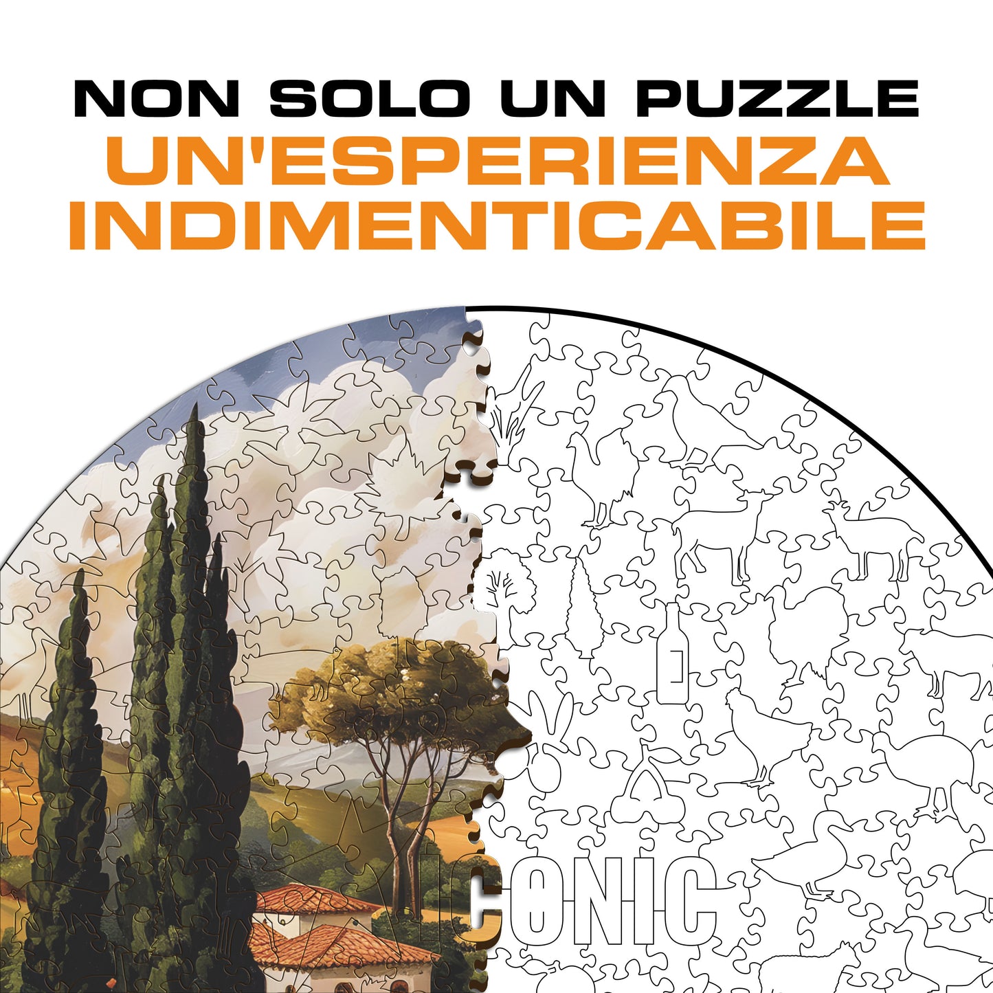 Toscana - Puzzle di Legno
