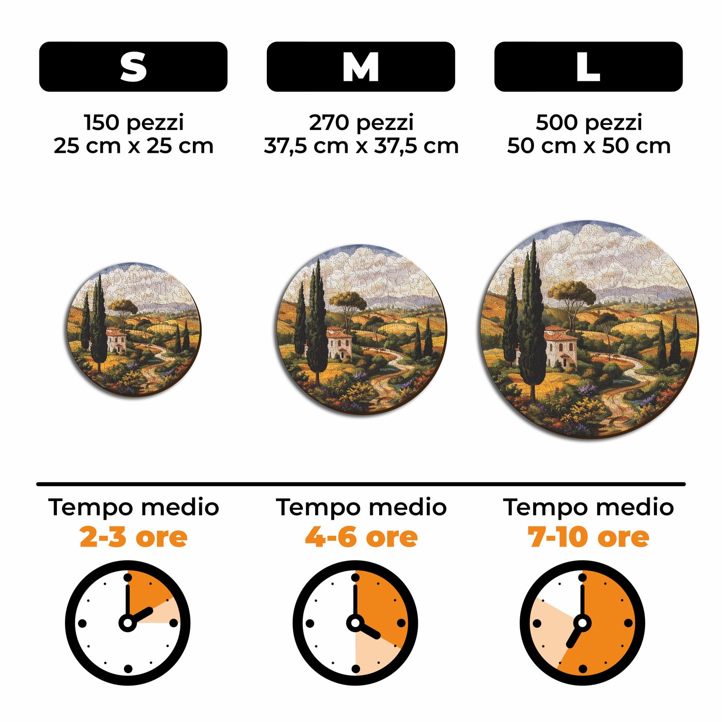 Toscana - Puzzle di Legno