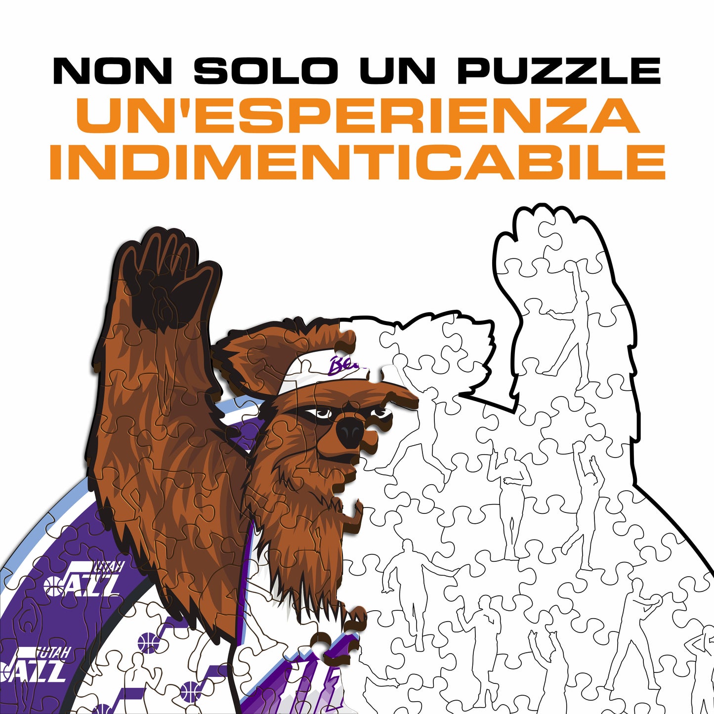 Utah Jazz™ Mascotte - Puzzle di Legno