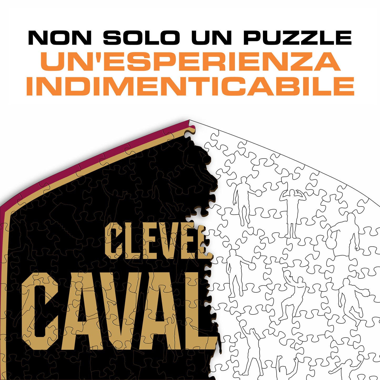 Cleveland Cavaliers™ Logo - Puzzle di Legno