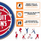 Detroit Pistons™ Logo - Puzzle di Legno