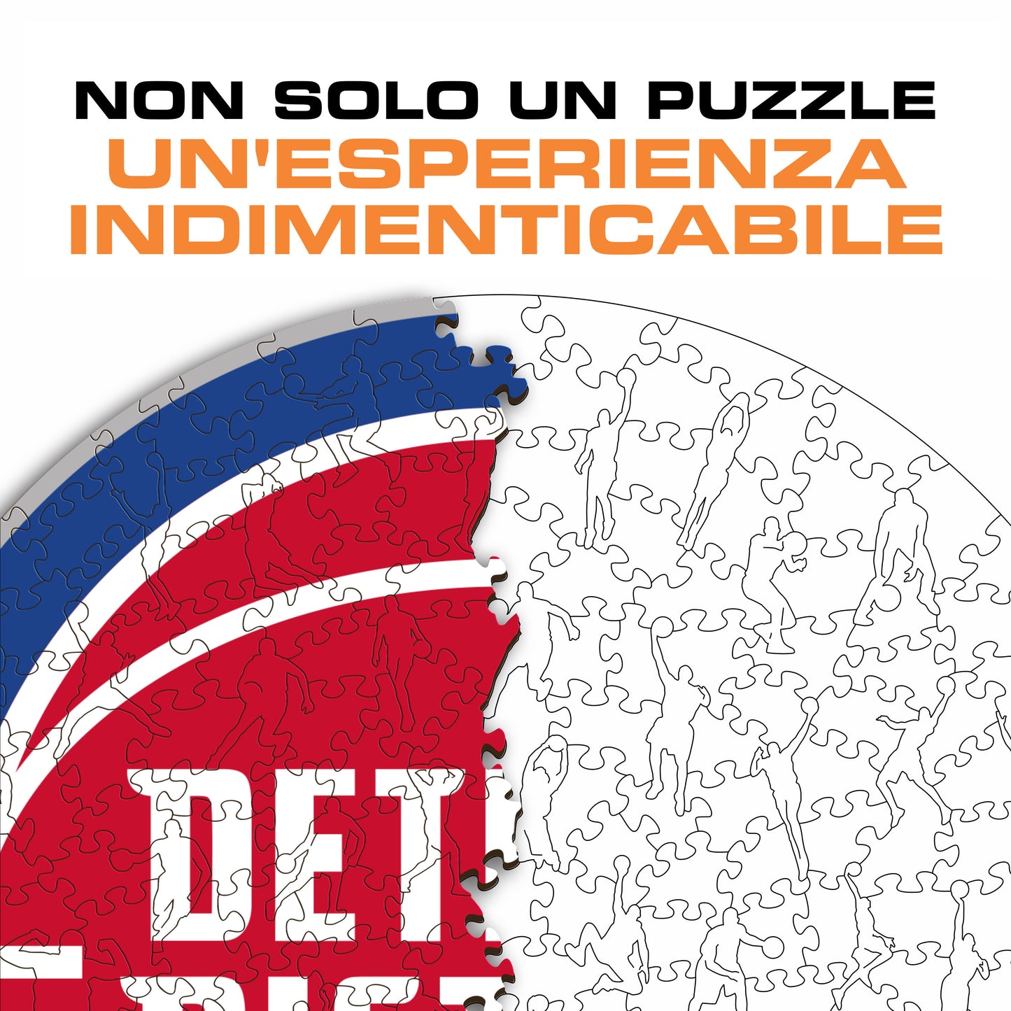 Detroit Pistons™ Logo - Puzzle di Legno