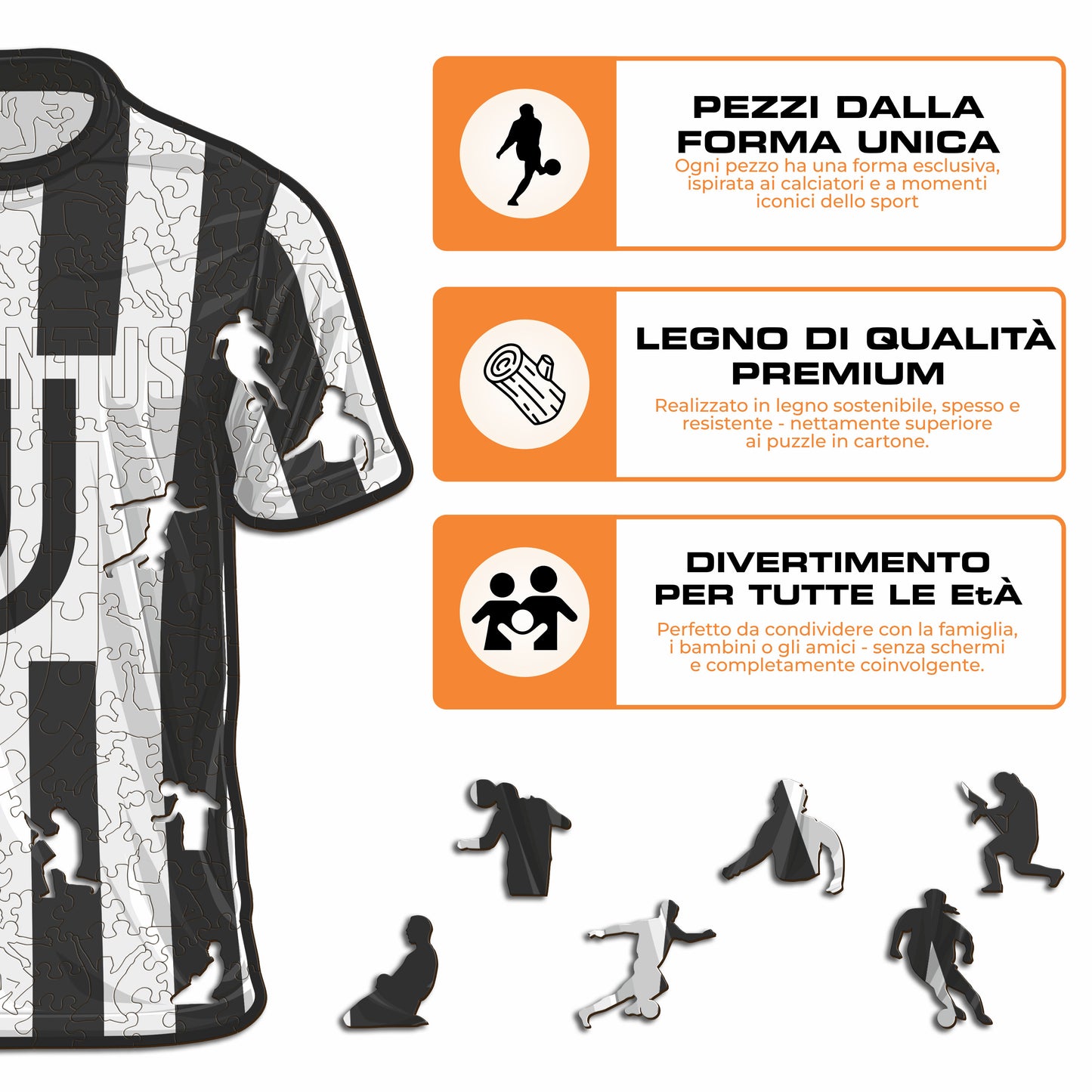 Maglia Juventus® - Puzzle di Legno