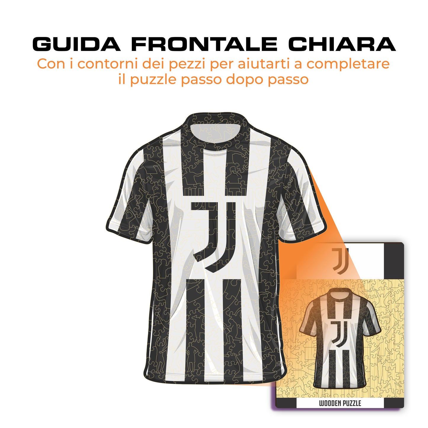 Maglia Juventus® - Puzzle di Legno