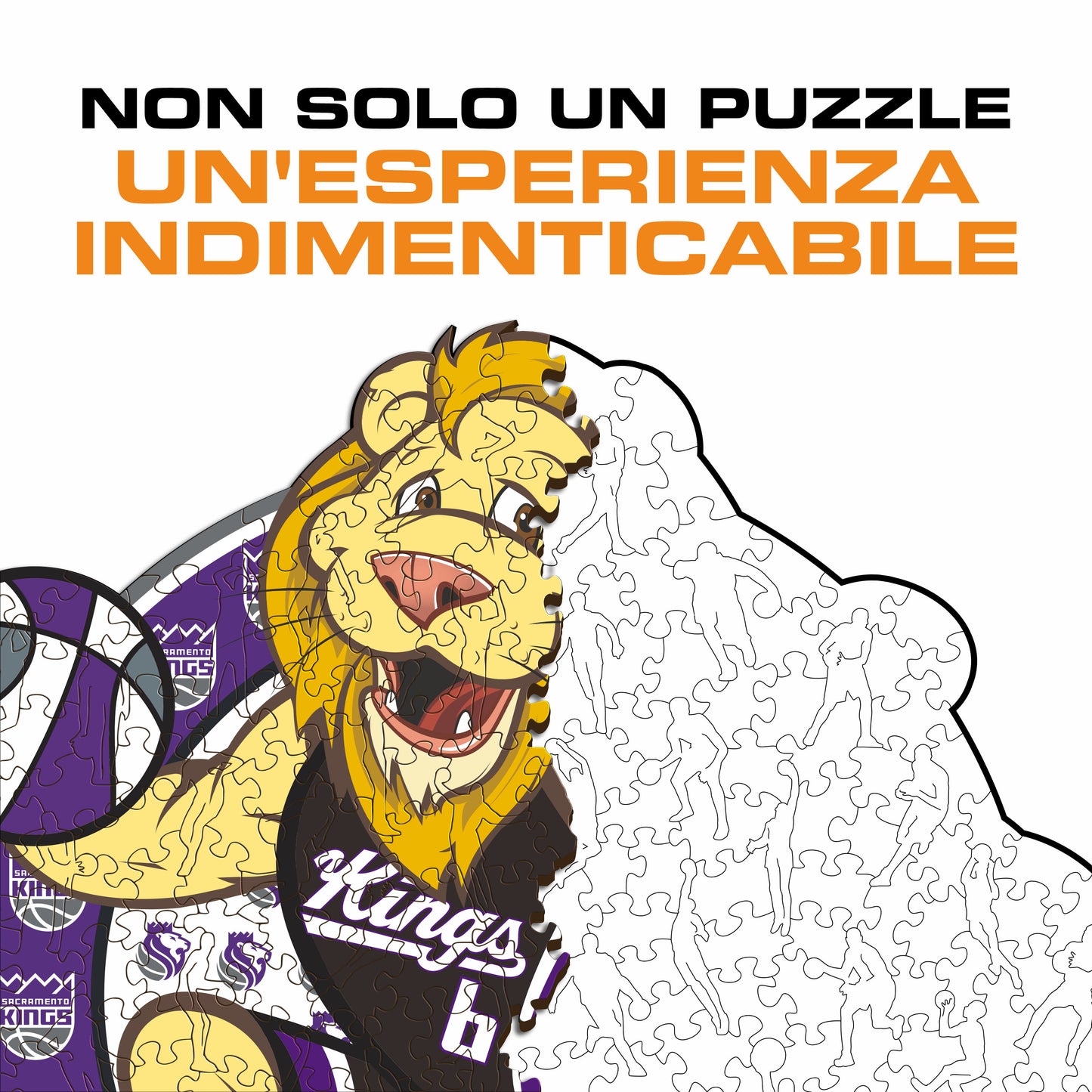 Sacramento Kings™ Mascotte - Puzzle di Legno