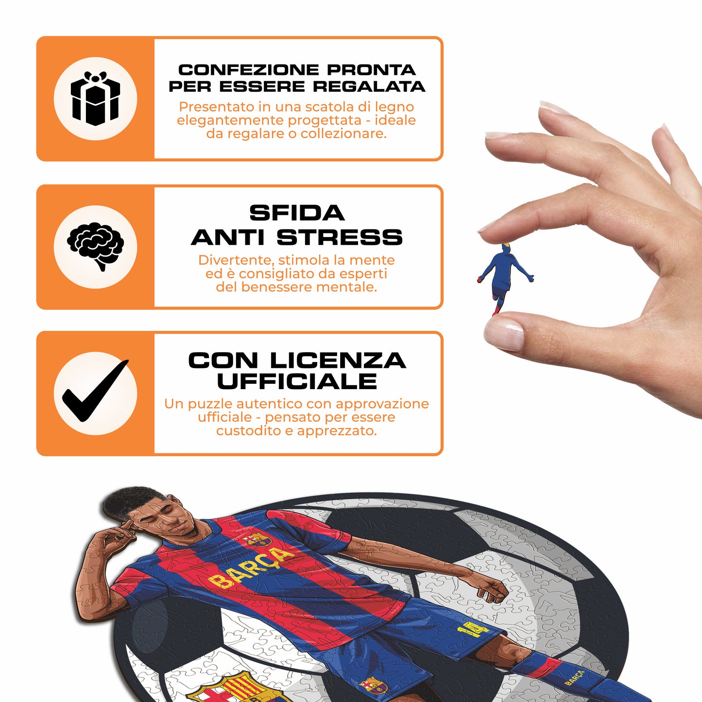 Marcus Rashford - Puzzle di Legno