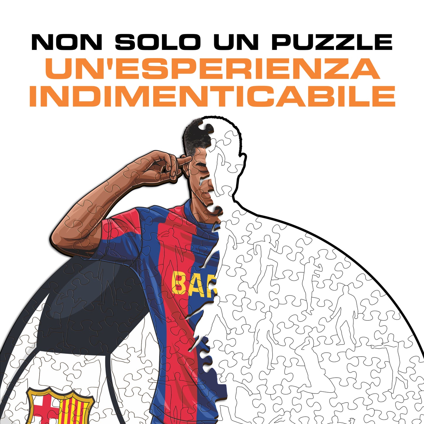 Marcus Rashford - Puzzle di Legno