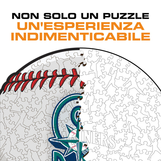 Seattle Mariners™ Palla - Puzzle di Legno