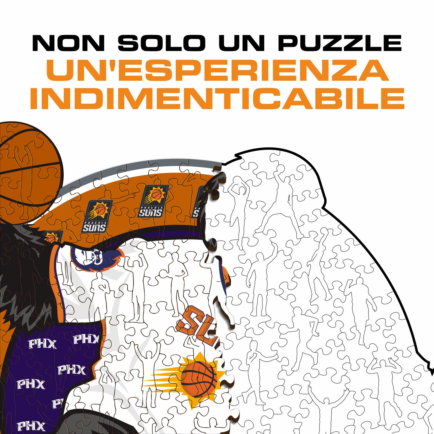 Phoenix Suns™ Mascotte - Puzzle di Legno