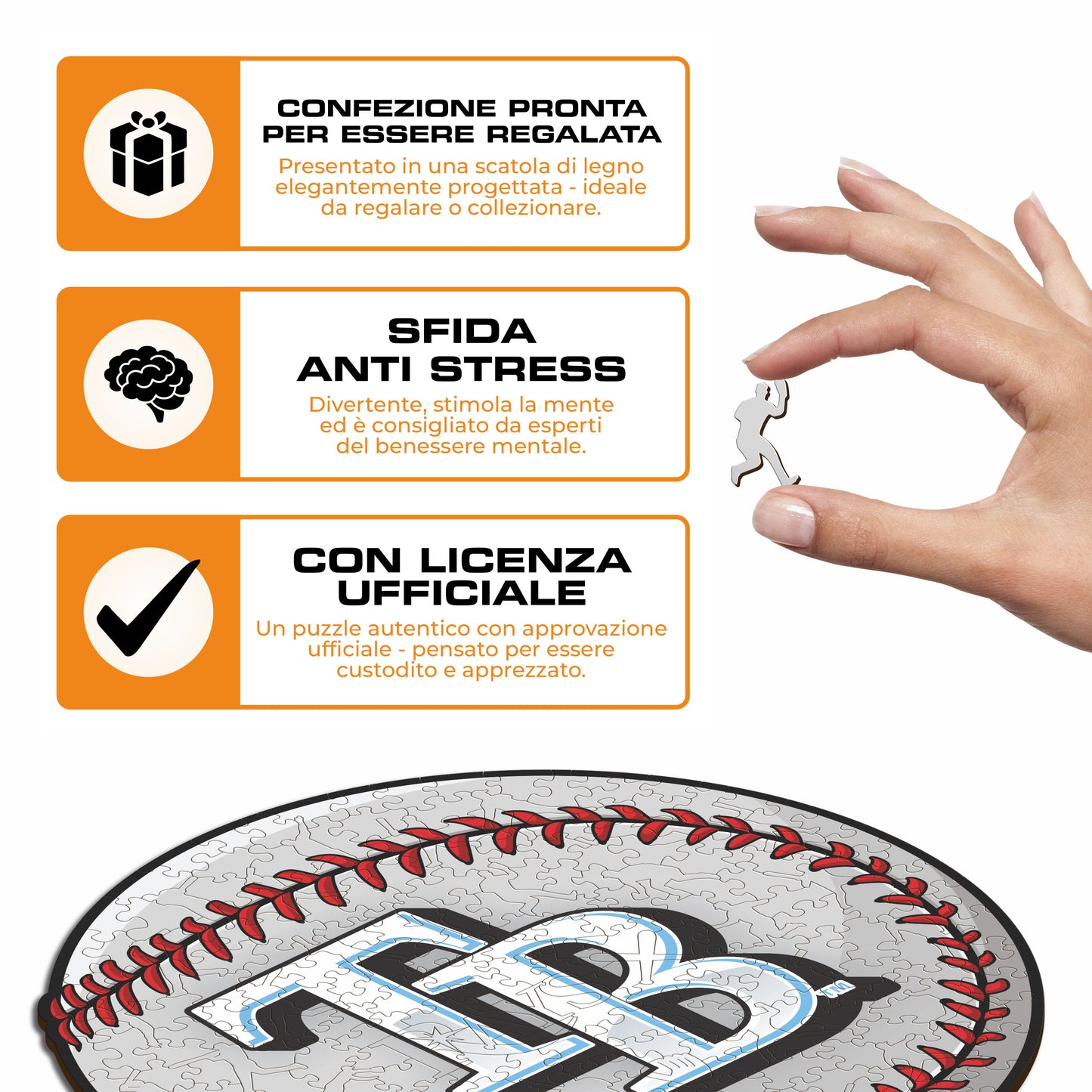 Tampa Bay Rays™ Palla - Puzzle di Legno