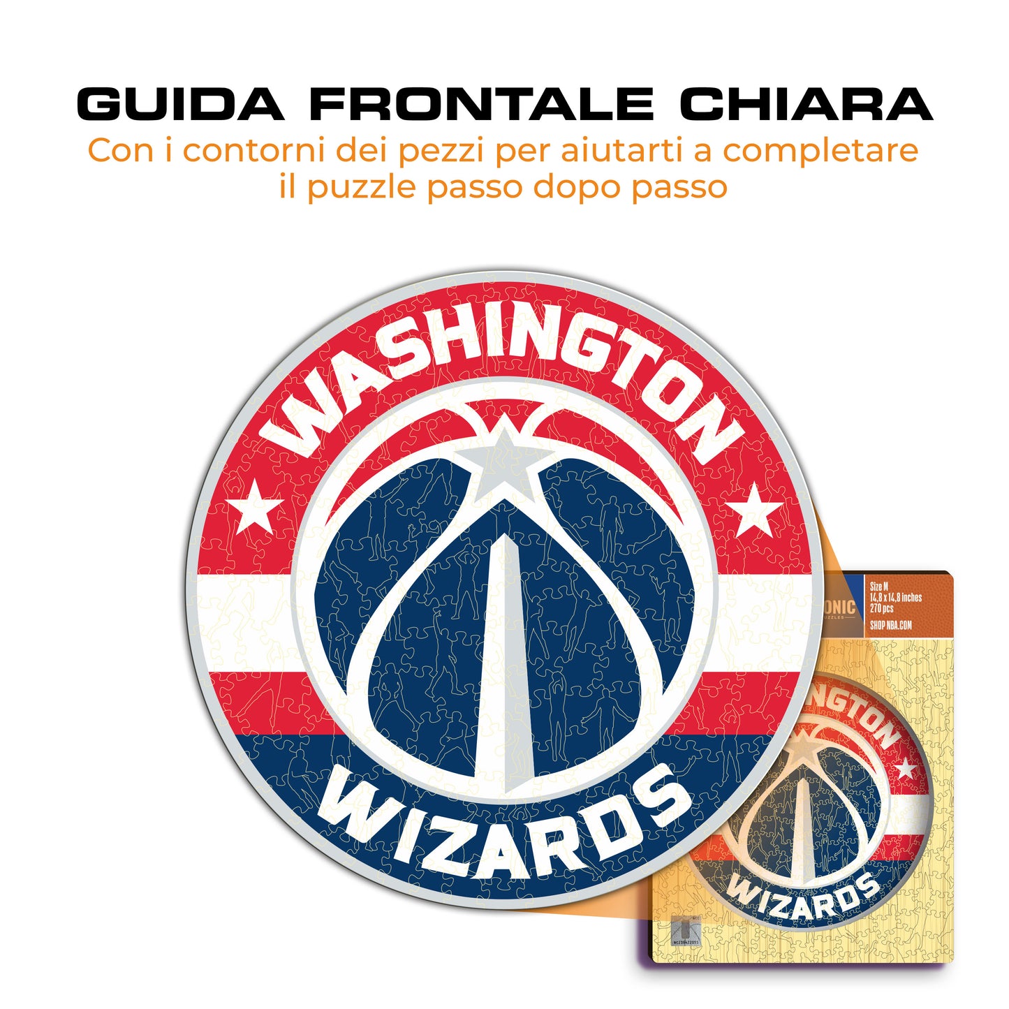 Washington Wizards™ Logo - Puzzle di Legno