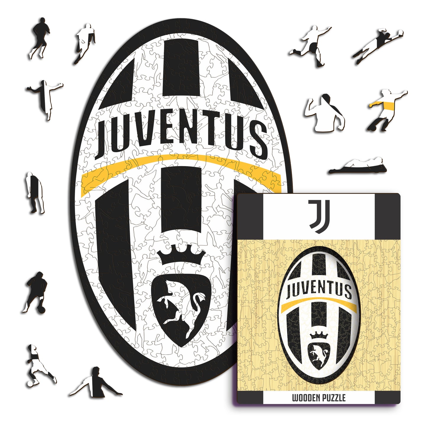 Retro Logo Juventus® - Puzzle di Legno