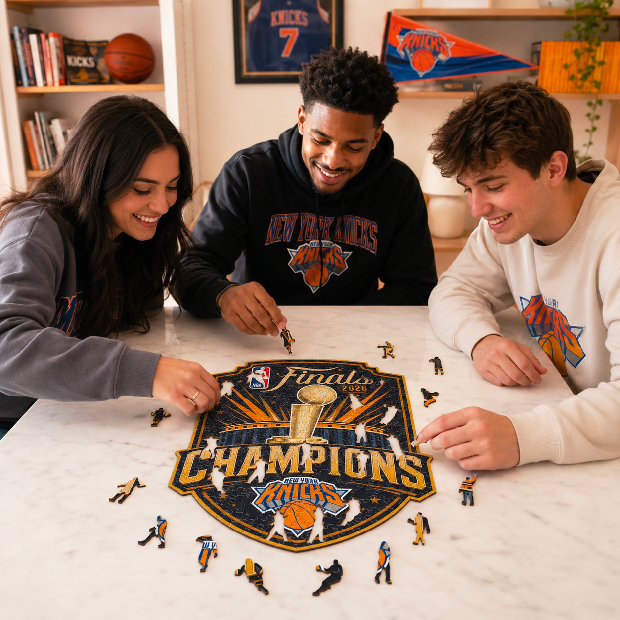 New York Knicks™ 2026 NBA Champions - Puzzle di Legno