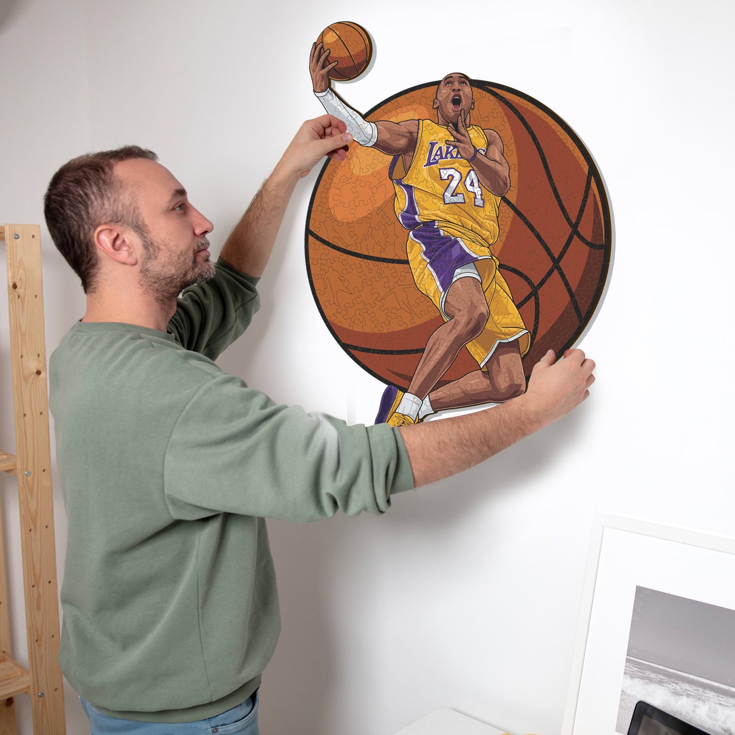 Kobe Bryant - Puzzle di Legno