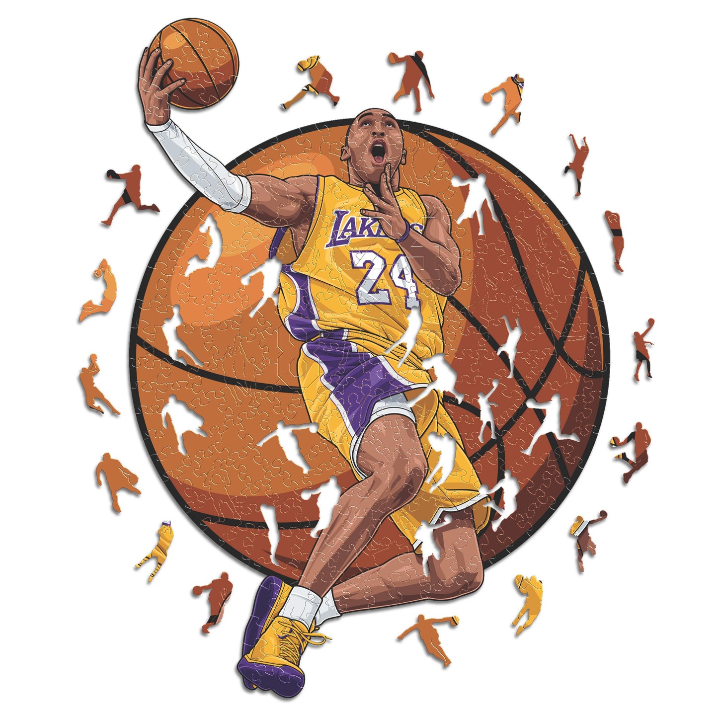 Kobe Bryant - Puzzle di Legno