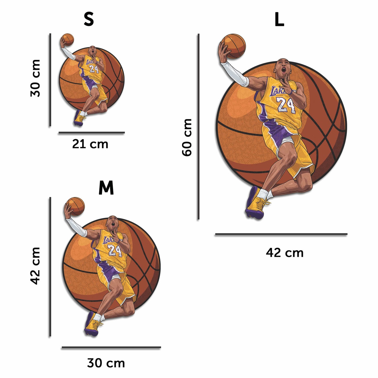 Kobe Bryant - Puzzle di Legno