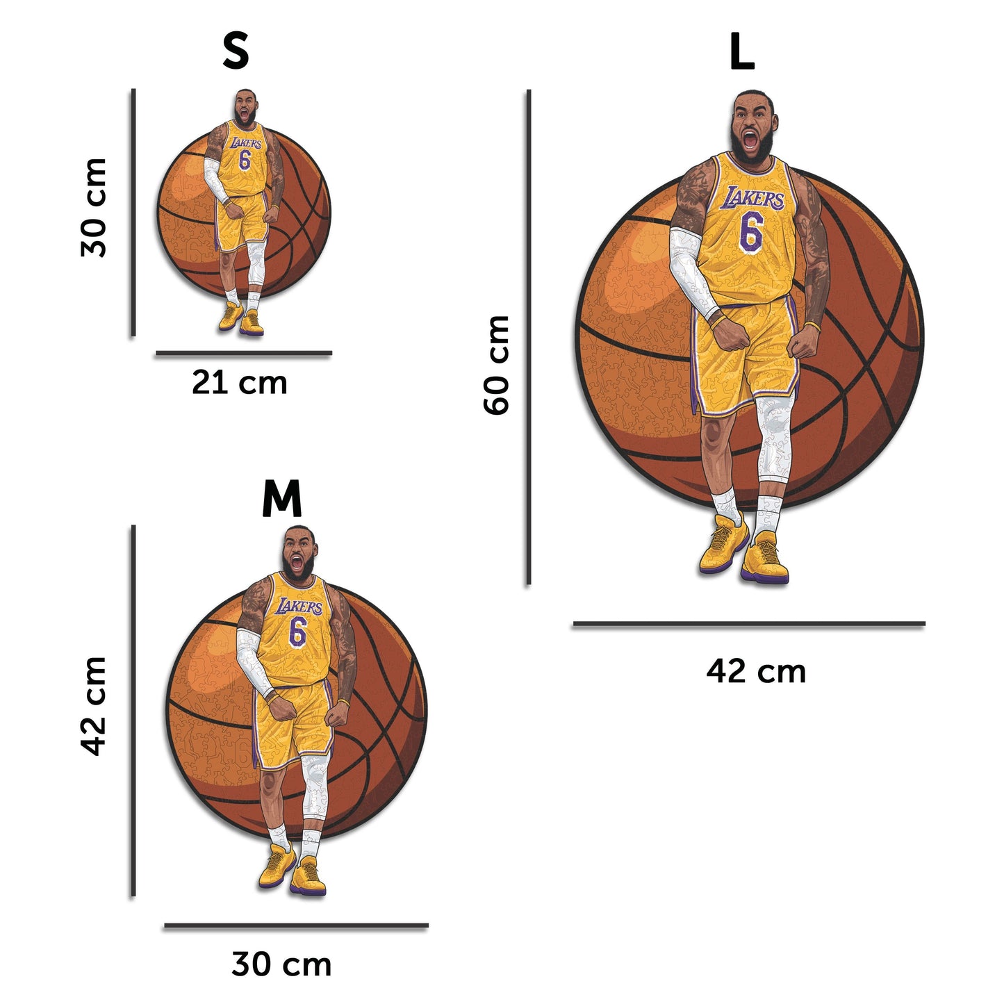 LeBron James - Puzzle di Legno