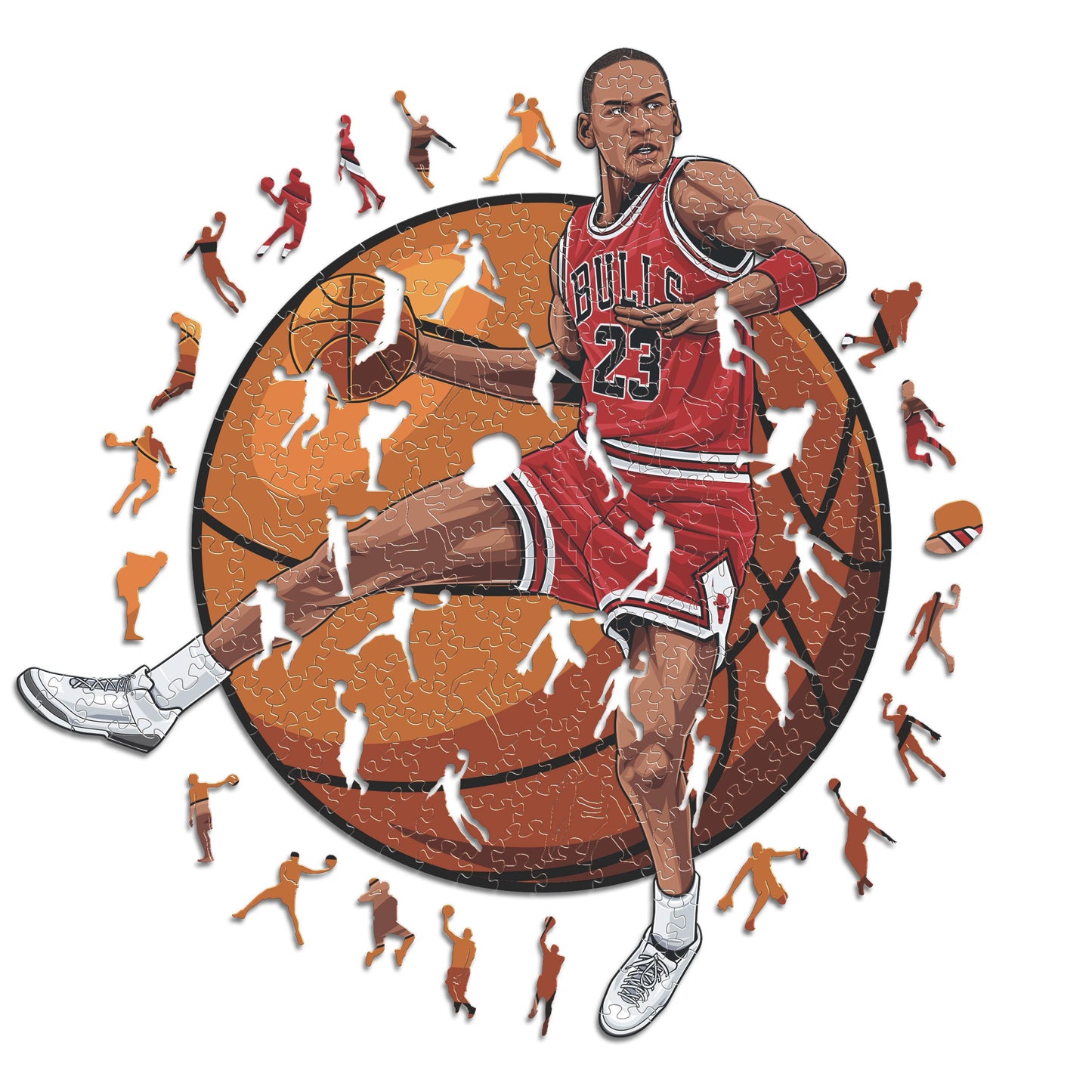 Michael Jordan - Puzzle di Legno