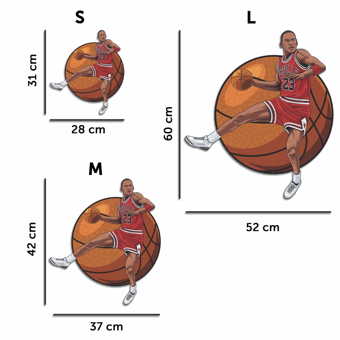 Michael Jordan - Puzzle di Legno