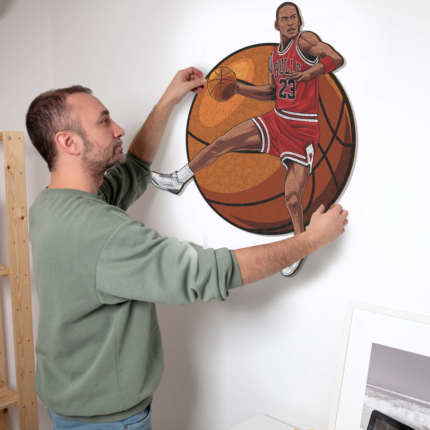 Michael Jordan - Puzzle di Legno