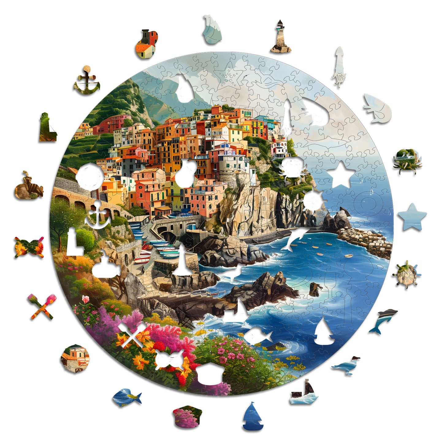 Portofino - Puzzle di Legno