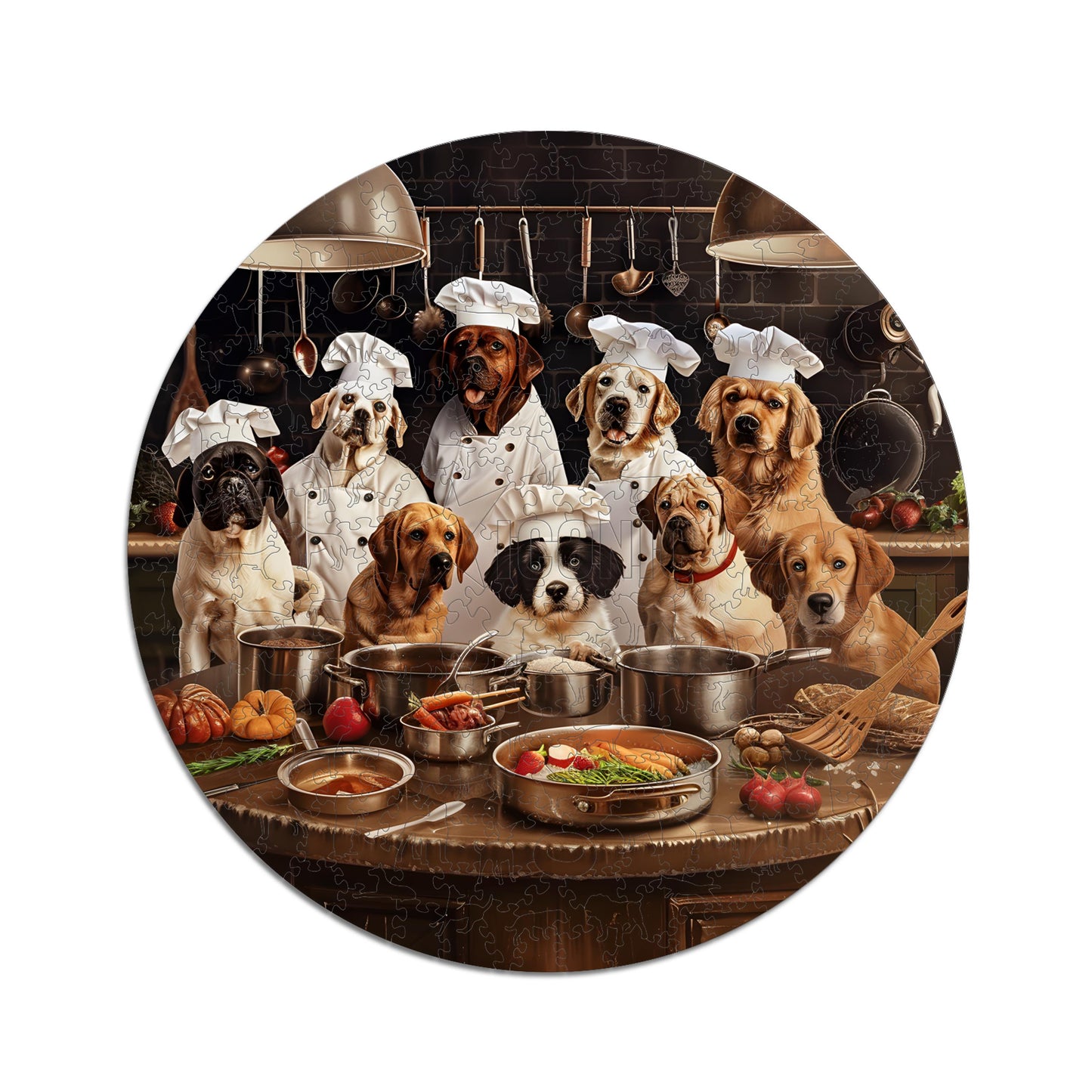 Cani Chef - Puzzle di Legno