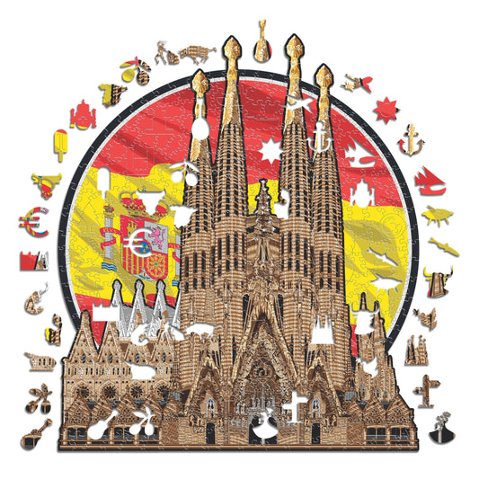 Sagrada Família - Puzzle di Legno Ufficiale