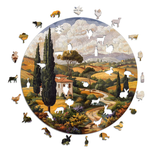 Toscana - Puzzle di Legno