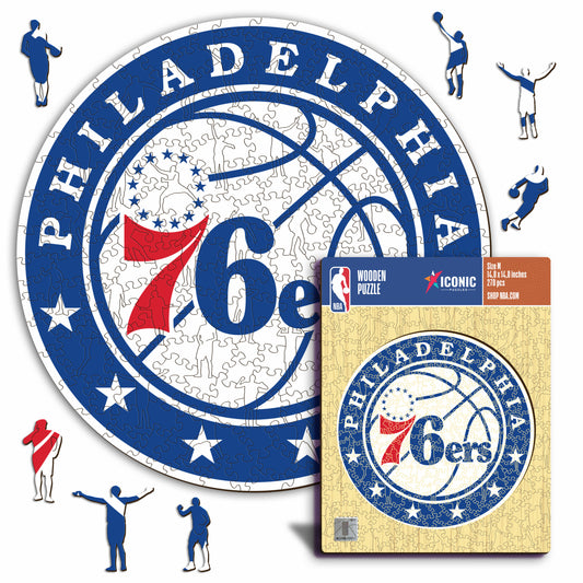 Philadelphia 76ers™ Logo - Puzzle di Legno