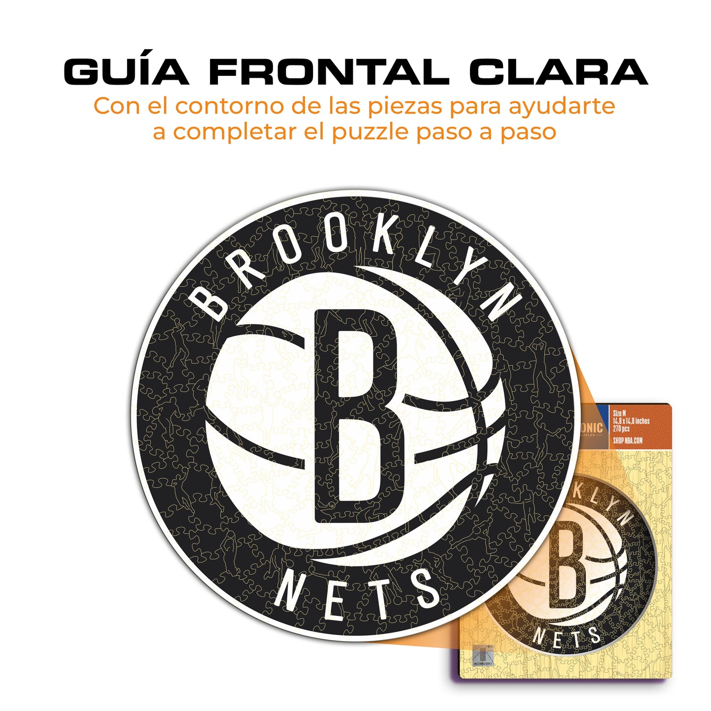 Brooklyn Nets™ Logo - Puzzle di Legno