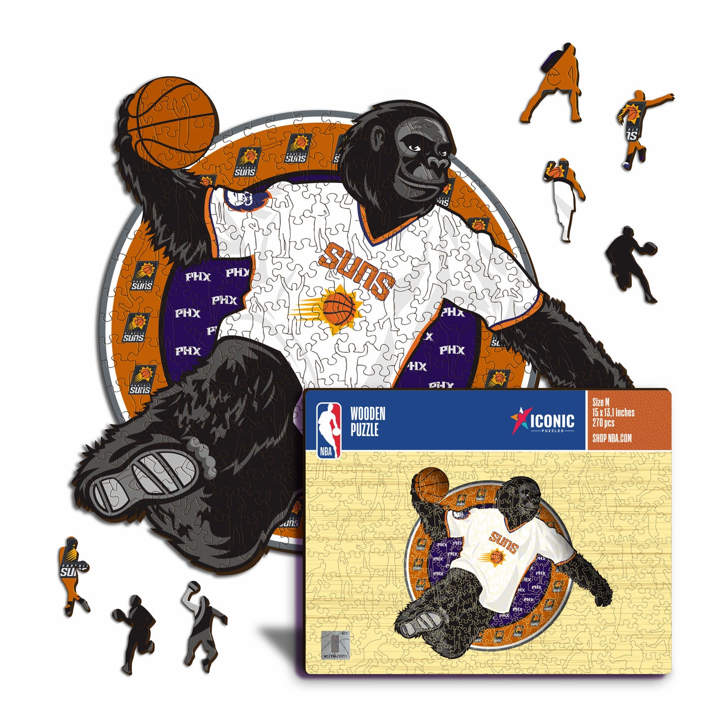 Phoenix Suns™ Mascotte - Puzzle di Legno
