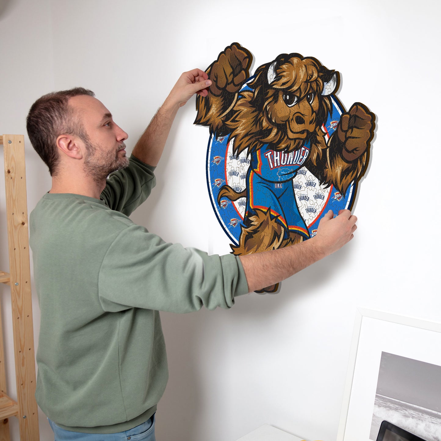 Oklahoma City Thunder™ Mascotte - Puzzle di Legno