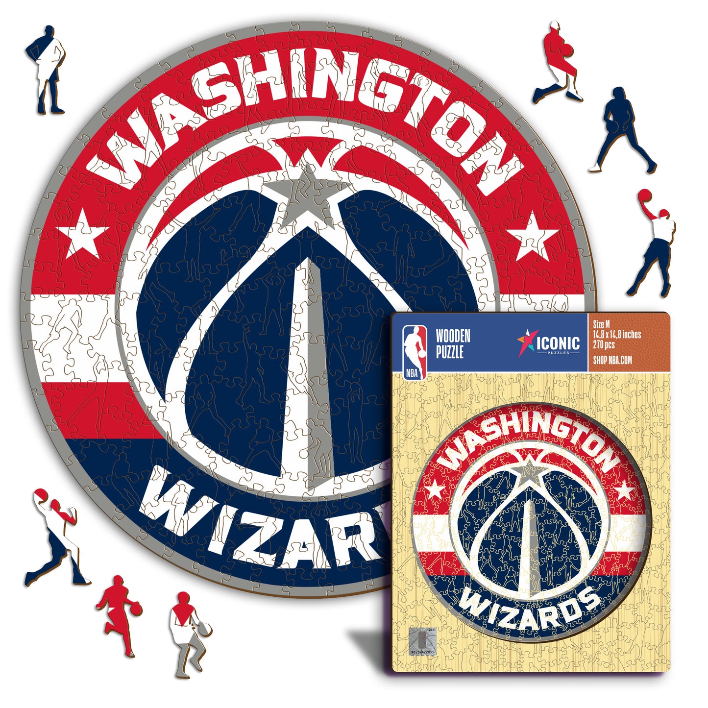 Washington Wizards™ Logo - Puzzle di Legno