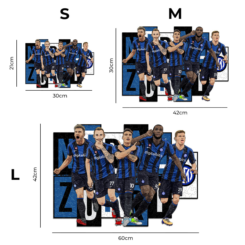 5 Players Inter® - Puzzle di Legno