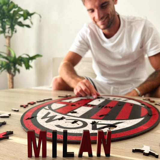 Logo Milan® - Puzzle di Legno