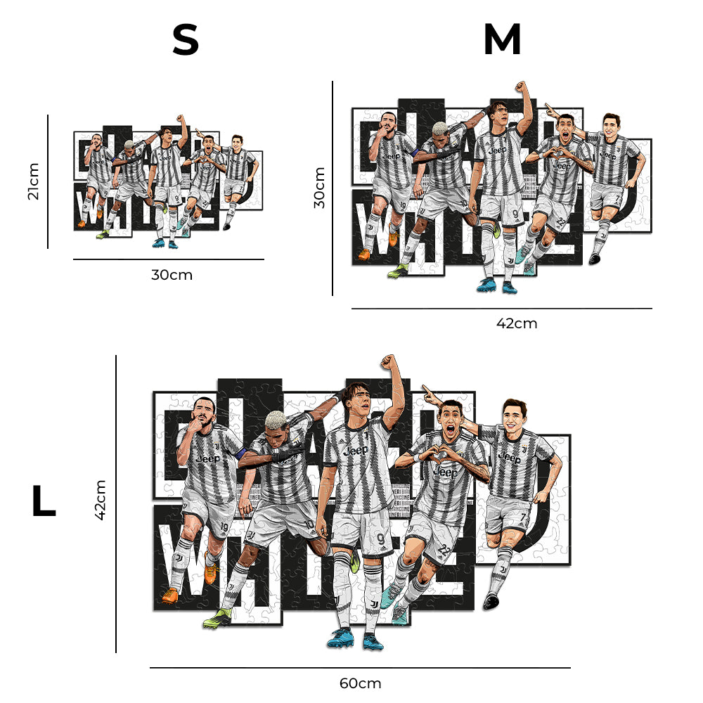 5 Players Juventus® - Puzzle di Legno