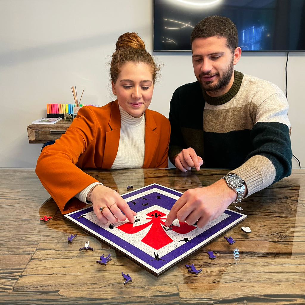 Logo ACF Fiorentina® - Puzzle di Legno