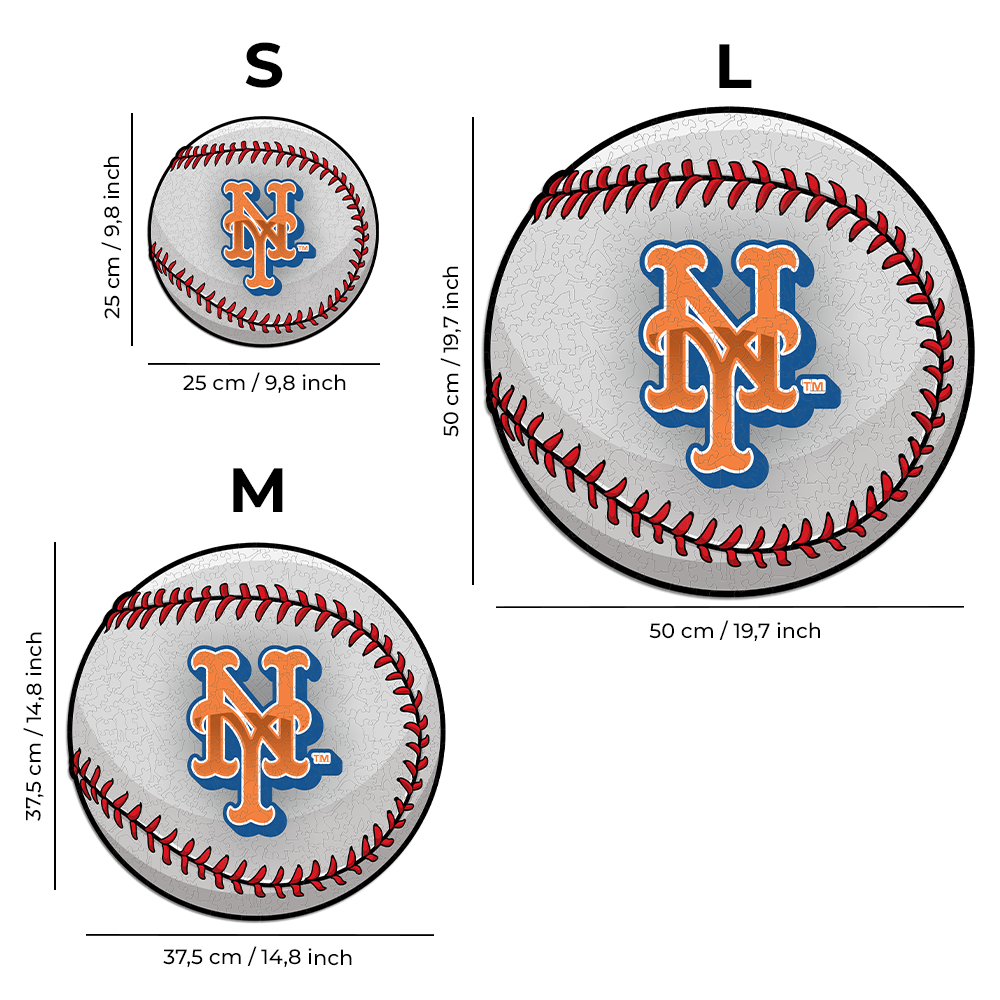 New York Mets® - Puzzle di Legno Ufficiale